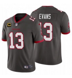 Men Tampa Bay Buccaneers 13 Mike Evans 2022 Grey With 4 Star C Patch Vapor Untouchable Limited Stitched Jersey Men Tampa Bay Buccaneers 13 Mike Evans 2022 Grey With 4 Star C Patch Vapor Untouchable Limited Stitched Jersey