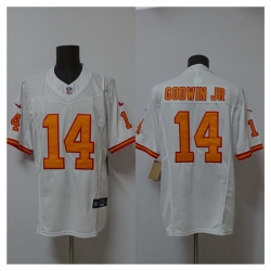 Men Tampa Bay Buccaneers 14 Chris Godwin Jr  White 2025 F U S E  Vapor Limited Stitched Jersey