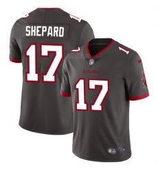 Men Tampa Bay Buccaneers 17 Sterling Shepard Grey Vapor Limited Stitched Jersey Men Tampa Bay Buccaneers 17 Sterling Shepard Grey Vapor Limited Stitched Jersey