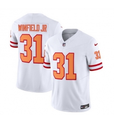 Men Tampa Bay Buccaneers 31 Antoine Winfield Jr 2023 F U S E White Throwback Limited Stitched Jersey Men Tampa Bay Buccaneers 31 Antoine Winfield Jr 2023 F U S E White Throwback Limited Stitched Jersey