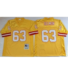 Men Tampa Bay Buccaneers 63 Lee Roy Selmon Yellow M&N Throwback Jersey Men Tampa Bay Buccaneers 63 Lee Roy Selmon Yellow M&N Throwback Jersey