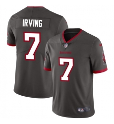 Men Tampa Bay Buccaneers 7 Bucky Irving Grey Vapor Limited Stitched Jersey Men Tampa Bay Buccaneers 7 Bucky Irving Grey Vapor Limited Stitched Jersey
