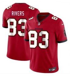 Men Tampa Bay Buccaneers  83 Eric Rivers Red 2026 Draft Vapor Limited Stitched Jersey