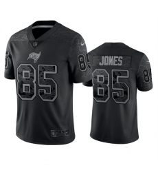 Men Tampa Bay Buccaneers 85 Julio Jones Black Reflective Limited Stitched Jersey Men Tampa Bay Buccaneers 85 Julio Jones Black Reflective Limited Stitched Jersey