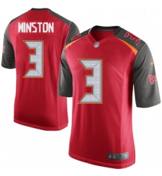 Mens Nike Tampa Bay Buccaneers 3 Jameis Winston Game Red Team Color NFL Jersey Mens Nike Tampa Bay Buccaneers 3 Jameis Winston Game Red Team Color NFL Jersey