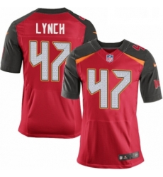 Mens Nike Tampa Bay Buccaneers 47 John Lynch Elite Red Team Color NFL Jersey Mens Nike Tampa Bay Buccaneers 47 John Lynch Elite Red Team Color NFL Jersey