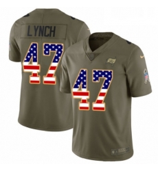 Mens Nike Tampa Bay Buccaneers 47 John Lynch Limited OliveUSA Flag 2017 Salute to Service NFL Jersey Mens Nike Tampa Bay Buccaneers 47 John Lynch Limited OliveUSA Flag 2017 Salute to Service NFL Jersey