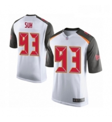 Mens Tampa Bay Buccaneers 93 Ndamukong Suh Game White Football Jersey Mens Tampa Bay Buccaneers 93 Ndamukong Suh Game White Football Jersey