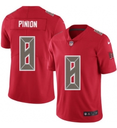 Nike Buccaneers 8 Bradley Pinion Red Men Stitched NFL Limited Rush Jersey Nike Buccaneers 8 Bradley Pinion Red Men Stitched NFL Limited Rush Jersey