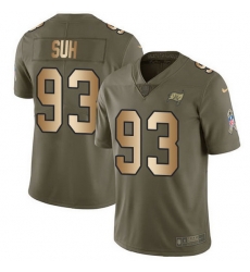 Nike Buccaneers 93 Ndamukong Suh Olive Gold Men Stitched NFL Limited 2017 Salute To Service Jersey Nike Buccaneers 93 Ndamukong Suh Olive Gold Men Stitched NFL Limited 2017 Salute To Service Jersey