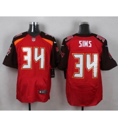 Nike Tampa Bay Buccaneers #34 Charles Sims Red Team Color Mens Stitched NFL New Elite Jersey Nike Tampa Bay Buccaneers #34 Charles Sims Red Team Color Mens Stitched NFL New Elite Jersey