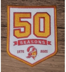 Tampa Bay Buccaneers 50TH Anniversary Patch Gold Biaog
