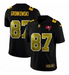 Tampa Bay Buccaneers 87 Rob Gronkowski Men Black Nike Golden Sequin Vapor Limited NFL Jersey Tampa Bay Buccaneers 87 Rob Gronkowski Men Black Nike Golden Sequin Vapor Limited NFL Jersey