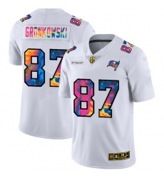 Tampa Bay Buccaneers 87 Rob Gronkowski Men White Nike Multi Color 2020 NFL Crucial Catch Limited NFL Jersey Tampa Bay Buccaneers 87 Rob Gronkowski Men White Nike Multi Color 2020 NFL Crucial Catch Limited NFL Jersey
