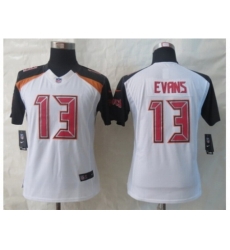 Women 2014 New Nike Tampa Bay Buccaneers #13 Evans White Jerseys Women 2014 New Nike Tampa Bay Buccaneers #13 Evans White Jerseys