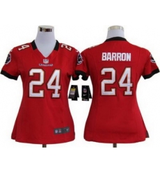 Women Nike Tampa Bay Buccaneers 24# Mark Barron Red Nike NFL Jersey Women Nike Tampa Bay Buccaneers 24# Mark Barron Red Nike NFL Jersey