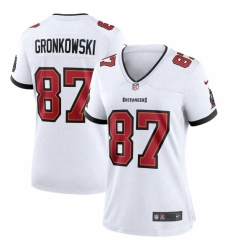 Women Tampa Bay Buccaneers #87 Rob Gronkowski Nike White Game Jersey Women Tampa Bay Buccaneers #87 Rob Gronkowski Nike White Game Jersey