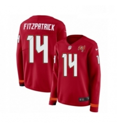 Womens Nike Tampa Bay Buccaneers 14 Ryan Fitzpatrick Limited Red Therma Long Sleeve NFL Jersey Womens Nike Tampa Bay Buccaneers 14 Ryan Fitzpatrick Limited Red Therma Long Sleeve NFL Jersey
