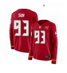 Womens Tampa Bay Buccaneers 93 Ndamukong Suh Limited Red Therma Long Sleeve Football Jersey Womens Tampa Bay Buccaneers 93 Ndamukong Suh Limited Red Therma Long Sleeve Football Jersey