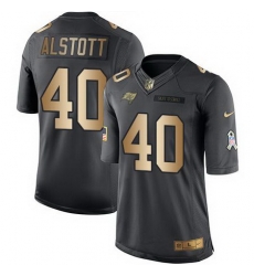 Nike Buccaneers #40 Mike Alstott Black Youth Stitched NFL Limited Gold Salute to Service Jersey Nike Buccaneers #40 Mike Alstott Black Youth Stitched NFL Limited Gold Salute to Service Jersey
