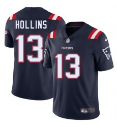 Men New England Patriots 13 Mack Hollins Navy 2025 Vapor Limited Stitched Football Jersey Men New England Patriots 13 Mack Hollins Navy 2025 Vapor Limited Stitched Football Jersey