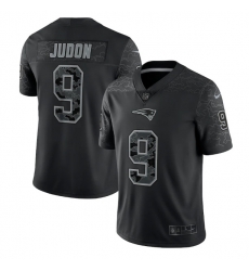 Men New England Patriots 9 Matthew Judon Black Reflective Limited Stitched Football Jersey Men New England Patriots 9 Matthew Judon Black Reflective Limited Stitched Football Jersey