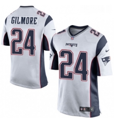 Mens Nike New England Patriots 24 Stephon Gilmore Game White NFL Jersey Mens Nike New England Patriots 24 Stephon Gilmore Game White NFL Jersey