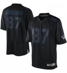 Mens Nike New England Patriots 87 Rob Gronkowski Limited Black Impact NFL Jersey Mens Nike New England Patriots 87 Rob Gronkowski Limited Black Impact NFL Jersey