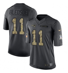 Nike Patriots #11 Drew Bledsoe Black Mens Stitched NFL Limited 2016 Salute To Service Jersey Nike Patriots #11 Drew Bledsoe Black Mens Stitched NFL Limited 2016 Salute To Service Jersey