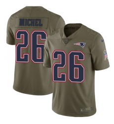 Nike Patriots #26 Sony Michel Olive Mens Stitched NFL Limited 2017 Salute To Service Jersey Nike Patriots #26 Sony Michel Olive Mens Stitched NFL Limited 2017 Salute To Service Jersey