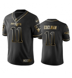 Patriots 11 Julian Edelman Black Men Stitched Football Limited Golden Edition Jersey Patriots 11 Julian Edelman Black Men Stitched Football Limited Golden Edition Jersey