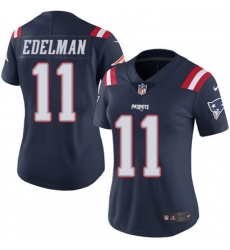 Womens Nike New England Patriots 11 Julian Edelman Limited Navy Blue Rush Vapor Untouchable NFL Jersey Womens Nike New England Patriots 11 Julian Edelman Limited Navy Blue Rush Vapor Untouchable NFL Jersey