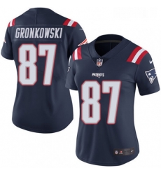 Womens Nike New England Patriots 87 Rob Gronkowski Limited Navy Blue Rush Vapor Untouchable NFL Jersey Womens Nike New England Patriots 87 Rob Gronkowski Limited Navy Blue Rush Vapor Untouchable NFL Jersey