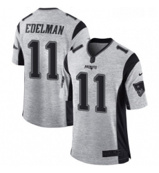 Youth Nike New England Patriots 11 Julian Edelman Limited Gray Gridiron II NFL Jersey Youth Nike New England Patriots 11 Julian Edelman Limited Gray Gridiron II NFL Jersey