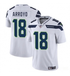 Men Seattle Seahawks 18 Elijah Arroyo White 2025 Draft Vapor Limited Stitched Football Jersey Men Seattle Seahawks 18 Elijah Arroyo White 2025 Draft Vapor Limited Stitched Football Jersey