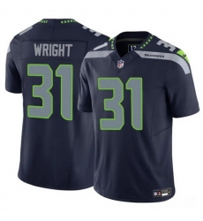 Men Seattle Seahawks 31 Jacardia Wright Navy 2025 F U S E Vapor Untouchable Limited Stitched Football Jersey Men Seattle Seahawks 31 Jacardia Wright Navy 2025 F U S E Vapor Untouchable Limited Stitched Football Jersey