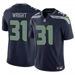 Men Seattle Seahawks 31 Jacardia Wright Navy 2025 F U S E  Vapor Untouchable Limited Stitched Football Jersey