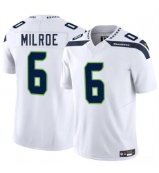 Men Seattle Seahawks 6 Jalen Milroe White 2025 Draft F U S E Vapor Untouchable Limited Stitched Football Jersey Men Seattle Seahawks 6 Jalen Milroe White 2025 Draft F U S E Vapor Untouchable Limited Stitched Football Jersey