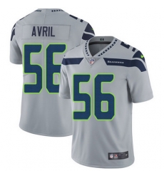 Nike Seahawks #56 Cliff Avril Grey Alternate Mens Stitched NFL Vapor Untouchable Limited Jersey