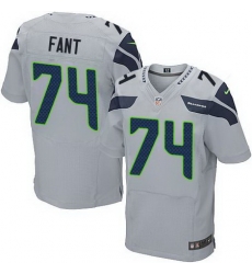 Nike Seahawks #74 George Fant Grey Alternate Men Stitched NFL Elite Jersey Nike Seahawks #74 George Fant Grey Alternate Men Stitched NFL Elite Jersey