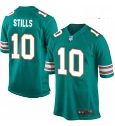 Mens Nike Miami Dolphins 10 Kenny Stills Game Aqua Green Alternate NFL Jersey