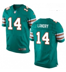 Mens Nike Miami Dolphins 14 Jarvis Landry Elite Aqua Green Alternate NFL Jersey Mens Nike Miami Dolphins 14 Jarvis Landry Elite Aqua Green Alternate NFL Jersey