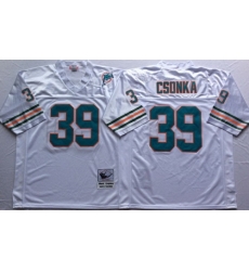 Mitchell And Ness Dolphins #39 Larry Csonka white Throwback Stitched NFL Jersey Mitchell And Ness Dolphins #39 Larry Csonka white Throwback Stitched NFL Jersey