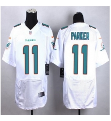 New Miami Dolphins #11 DeVante Parker White Men Stitched NFL New Elite Jersey New Miami Dolphins #11 DeVante Parker White Men Stitched NFL New Elite Jersey