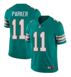 Nike Dolphins #11 DeVante Parker Aqua Green Alternate Mens Stitched NFL Vapor Untouchable Limited Jersey Nike Dolphins #11 DeVante Parker Aqua Green Alternate Mens Stitched NFL Vapor Untouchable Limited Jersey