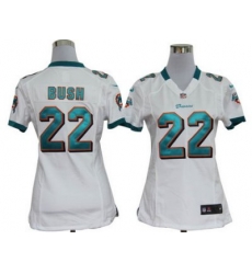 Women Nike Miami Dolphins 22# Reggie Bush White Jersey Women Nike Miami Dolphins 22# Reggie Bush White Jersey