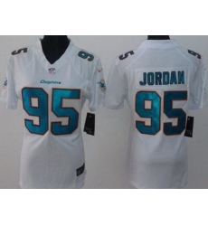Women Nike Miami Dolphins 95 Dion Jordan White Limited NFL Jerseys New Style Women Nike Miami Dolphins 95 Dion Jordan White Limited NFL Jerseys New Style