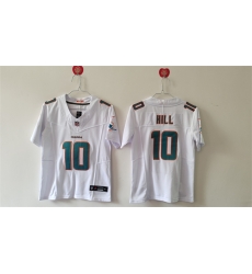 Youth Miami Dolphins 10 Tyreek Hill White 2023 F U S E Vapor Limited Stitched Football Jersey Youth Miami Dolphins 10 Tyreek Hill White 2023 F U S E Vapor Limited Stitched Football Jersey