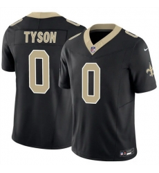 Men New Orleans Saints  0 Jordyn Tyson Black 2026 F U S E Vapor Limited Stitched Football Jersey