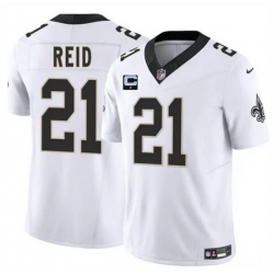 Men New Orleans Saints 21 Justin Reid White 2025 F U S E With 1 Star C Patch Vapor Limited Stitched Football Jersey